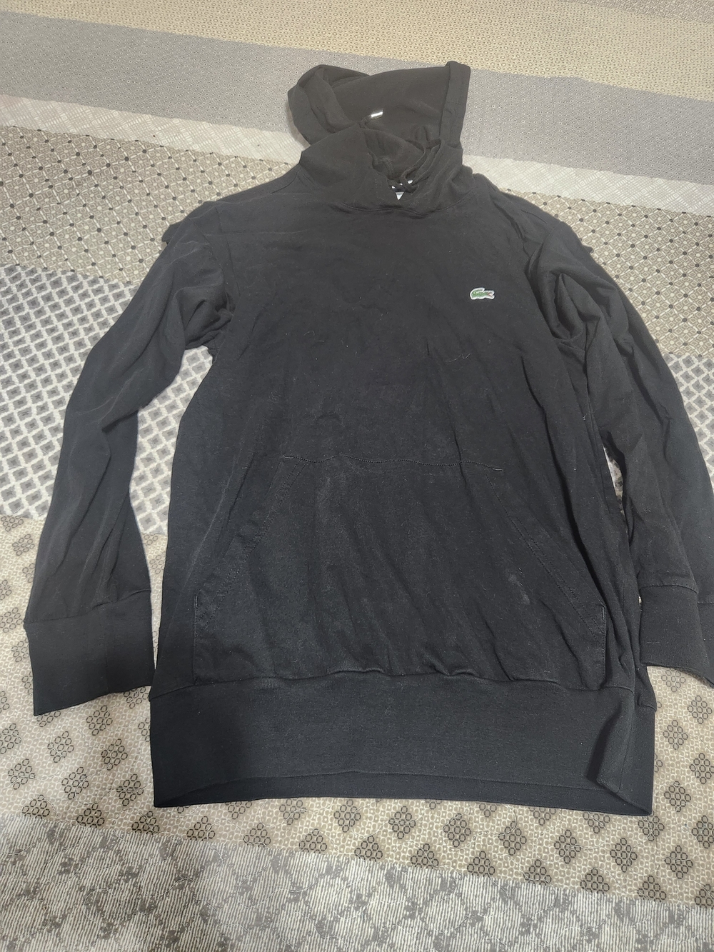 Lacoste Black Men's Hooded Sweatshirt